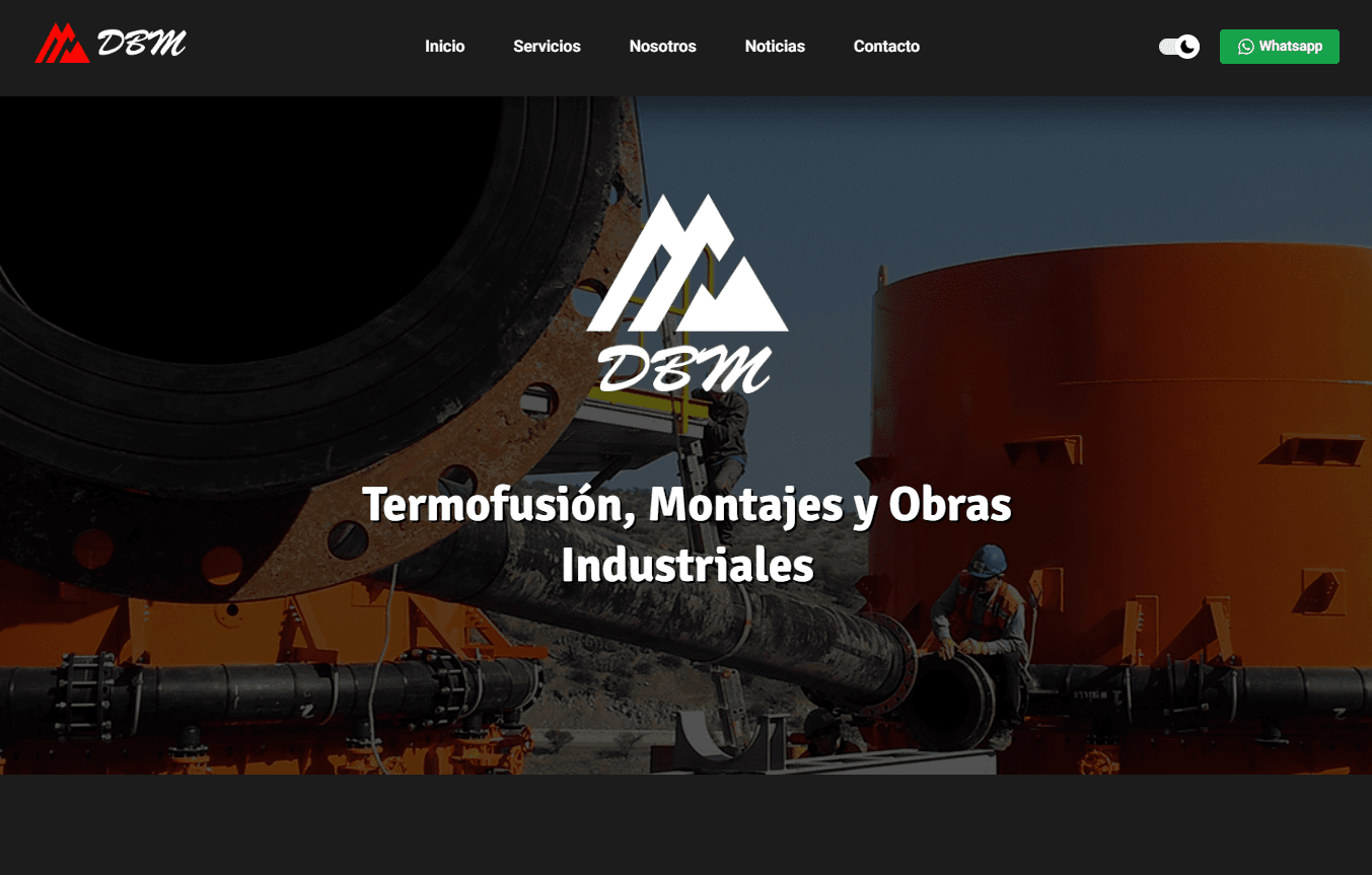 Nueva Página Web DBM